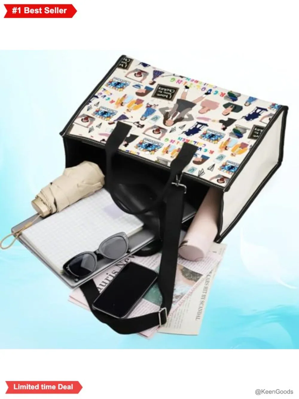 Canvas Tote Bag Theatre Lover Gift Musical Shoulder Bag Reusable Grocery Bag